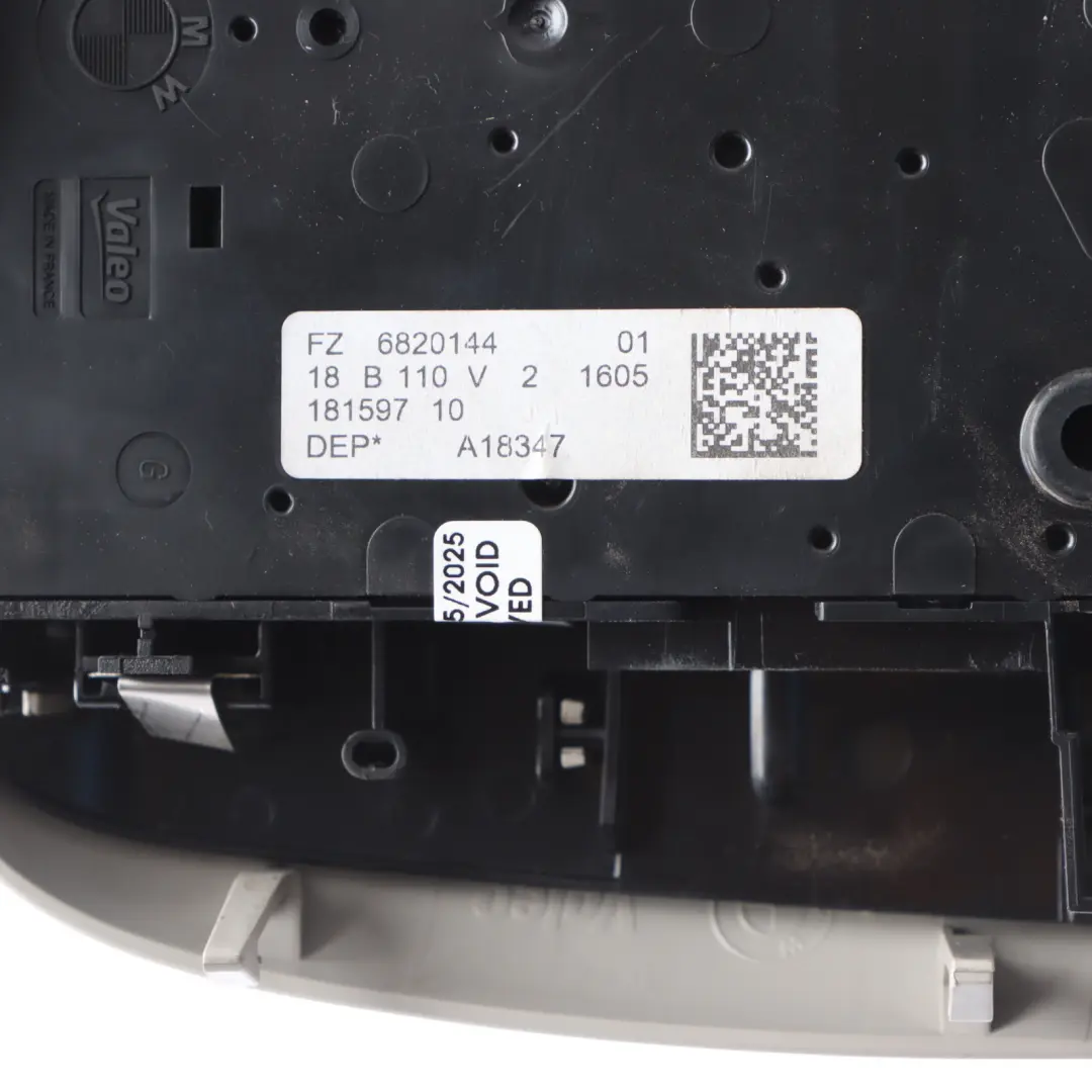 Roof Light Switch Mini F54 F55 F56 F60 Unit Centre Control Panel to with Part number 6820144 Roof Light Switch Mini F54 F55 F56 F60 Unit Centre Control Panel - SKU 6820144-4 - Part number 6820144