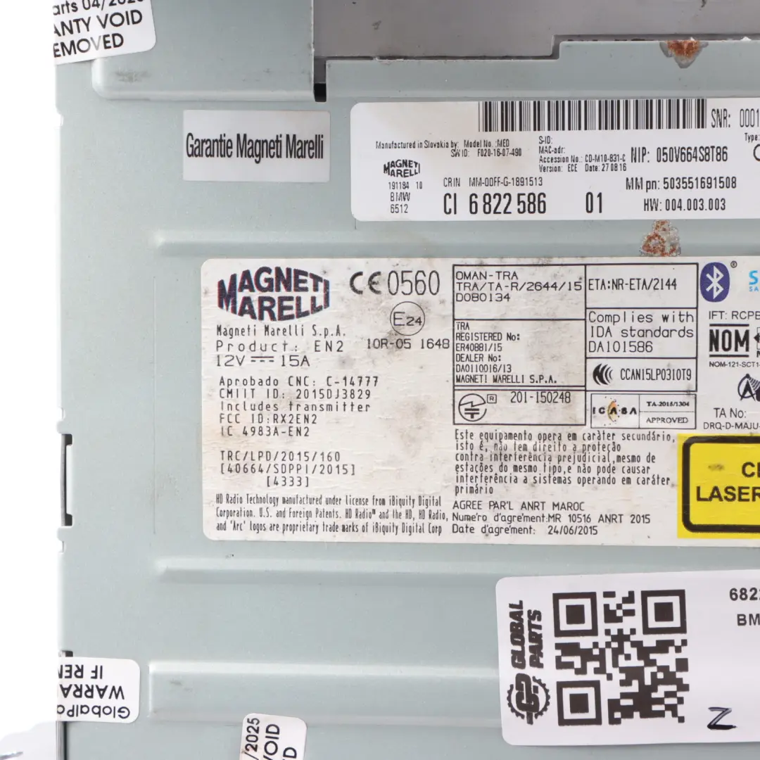  DAB Bluetooth BMW F10 LCI F20 F21 F30 F31 Head Control Unit Module Basic - SKU 6822586-1 - Part number 6822586