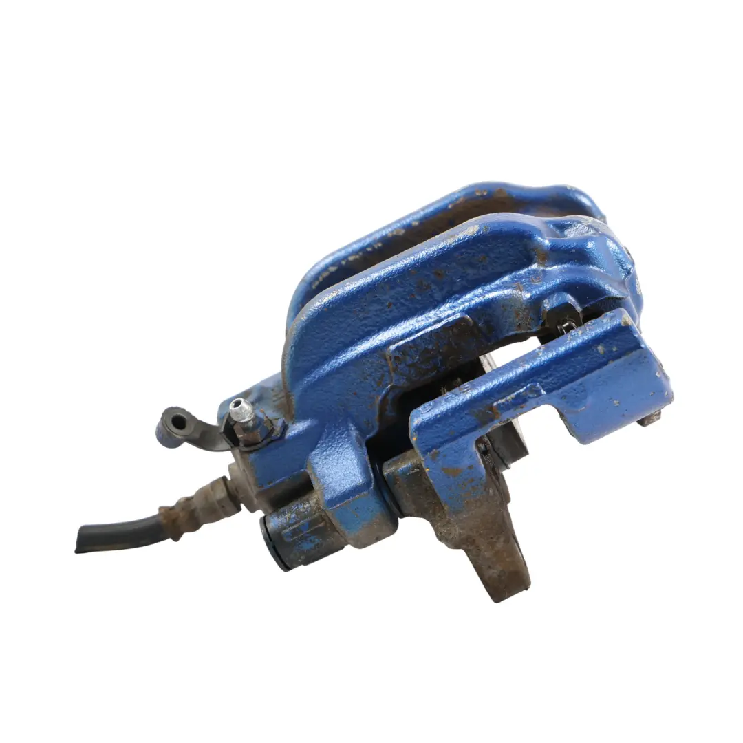 Porta Pinza Freno Trasero Derecho Azul para BMW F20 F21 F30 F31 con número de pieza 6850858 BMW F20 F21 F30 F31 Porta Pinza Freno Trasero Derecho Azul - SKU 6850858-2 - Número de pieza 6850858
