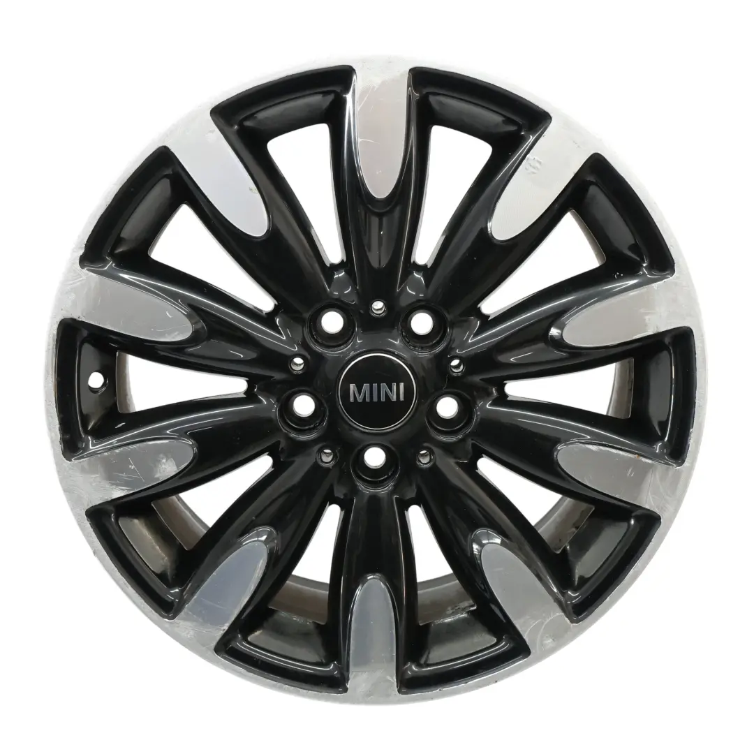 Alloy Wheel Rim 17" ET:54 7J Roulette Spoke 502 to Mini Cooper One F55 F56 with Part number 6855111 Mini Cooper One F55 F56 Alloy Wheel Rim 17" ET:54 7J Roulette Spoke 502 - SKU 6855111-4 - Part number 6855111