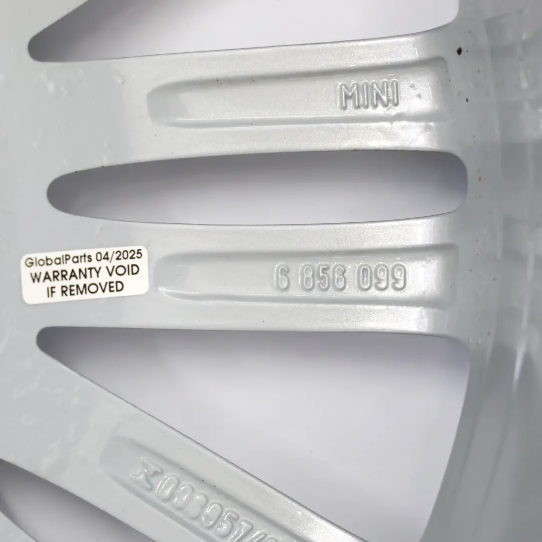 Alloy Rim 17" 7J ET:54 Tentacle Spoke 500 to Mini F55 F56 Silver Wheel with Part number 6856099 Mini F55 F56 Silver Wheel Alloy Rim 17" 7J ET:54 Tentacle Spoke 500 - SKU 6856099-7 - Part number 6856099