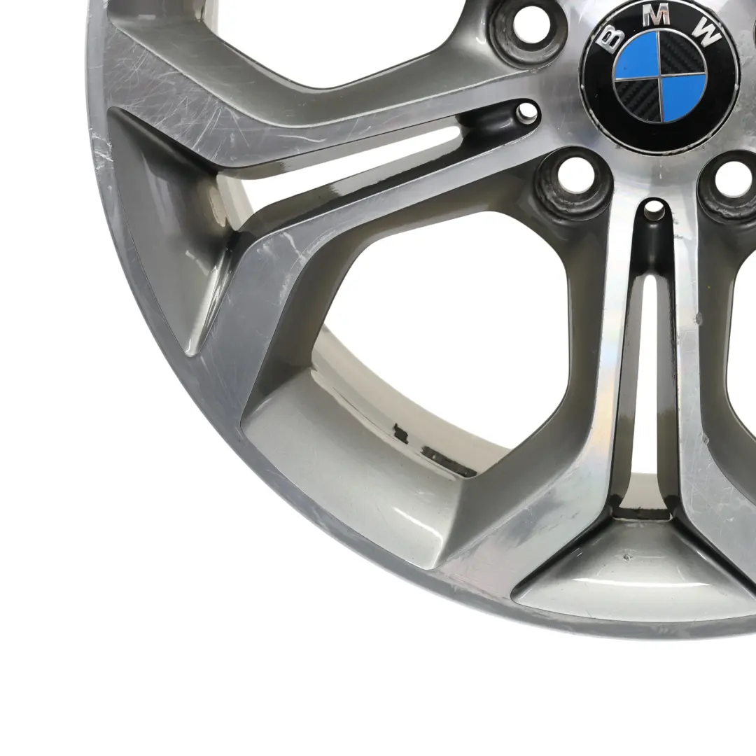 BMW X3 F25 X4 F26 Jante alliage gris ferrique 18" Y Spoke 607 8J ET:43 - SKU 6862889-1 - Numéro de pièce 6862889