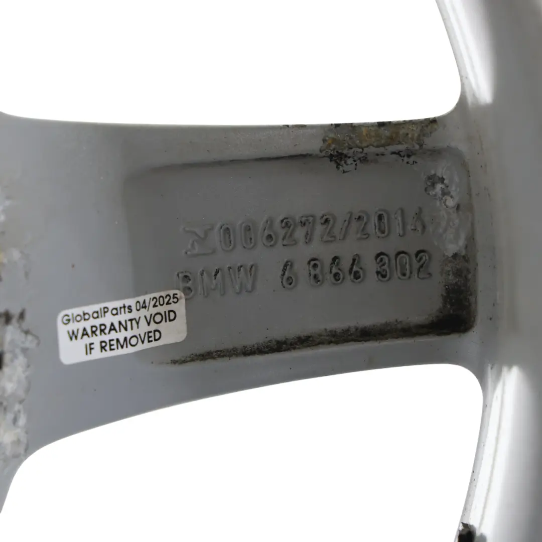 BMW F20 F21 F22 F23 Llanta Aleacion Plateada 16" 7J ET:40 Star Spoke 654 - SKU 6866302-2 - Número de pieza 6866302