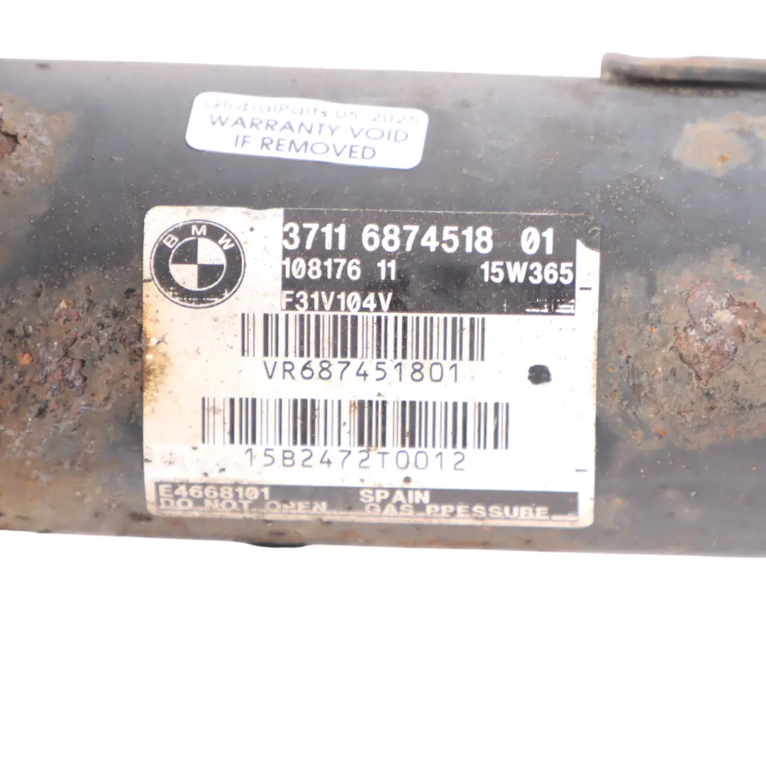 Front Suspension Spring Shock Absorber Strut Right O/S 6874517 to BMW F30 LCI with Part number 6874518 BMW F30 LCI Front Suspension Spring Shock Absorber Strut Right O/S 6874517 - SKU 6874518-1 - Part number 6874518