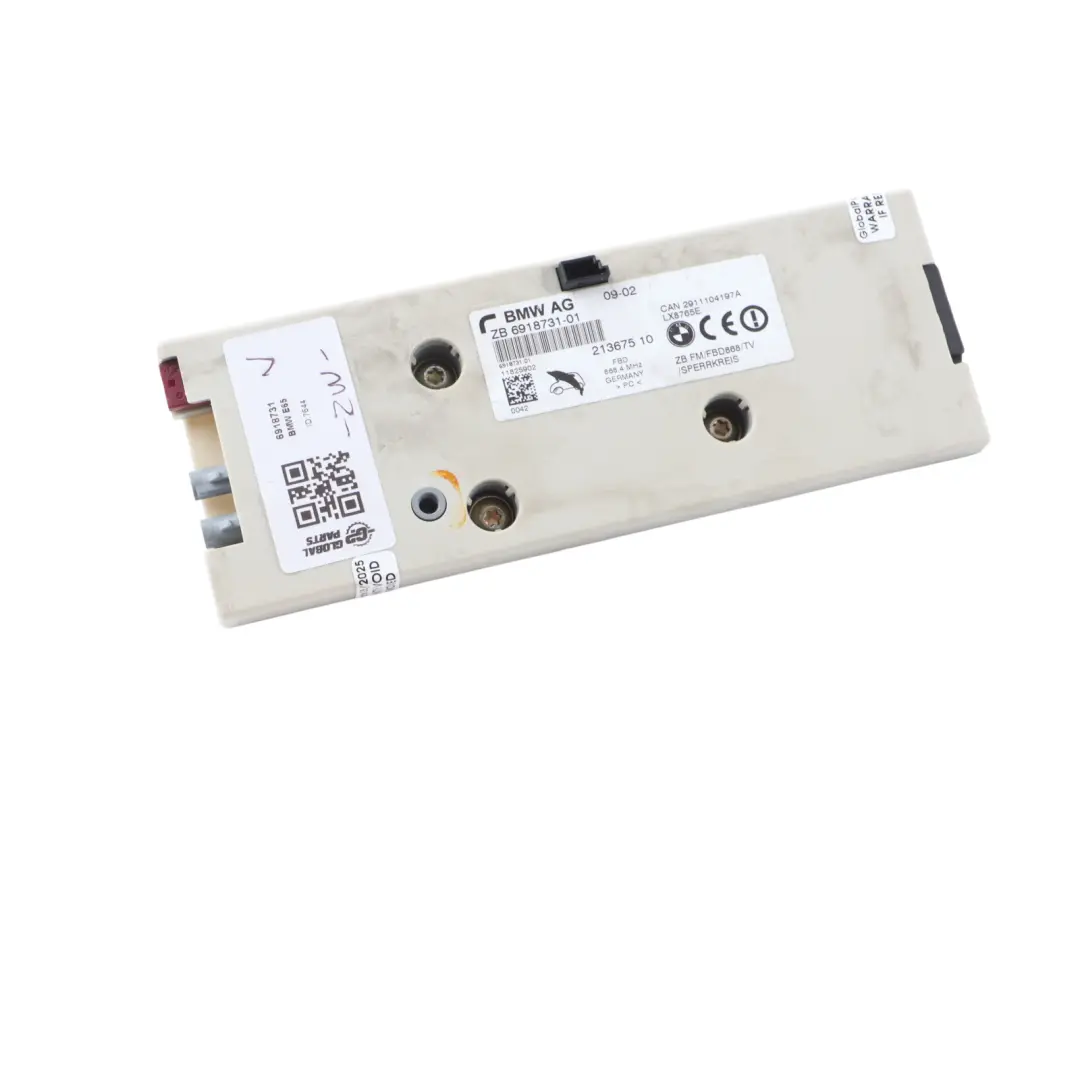 Amplifier BMW E65 E66 E67 Rear Window Antenna Booster Module Unit to with Part number 6918731 Amplifier BMW E65 E66 E67 Rear Window Antenna Booster Module Unit - SKU 6918731 - Part number 6918731