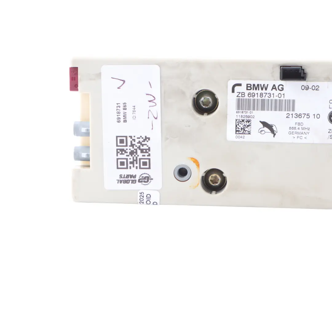 Amplifier BMW E65 E66 E67 Rear Window Antenna Booster Module Unit to with Part number 6918731 Amplifier BMW E65 E66 E67 Rear Window Antenna Booster Module Unit - SKU 6918731 - Part number 6918731