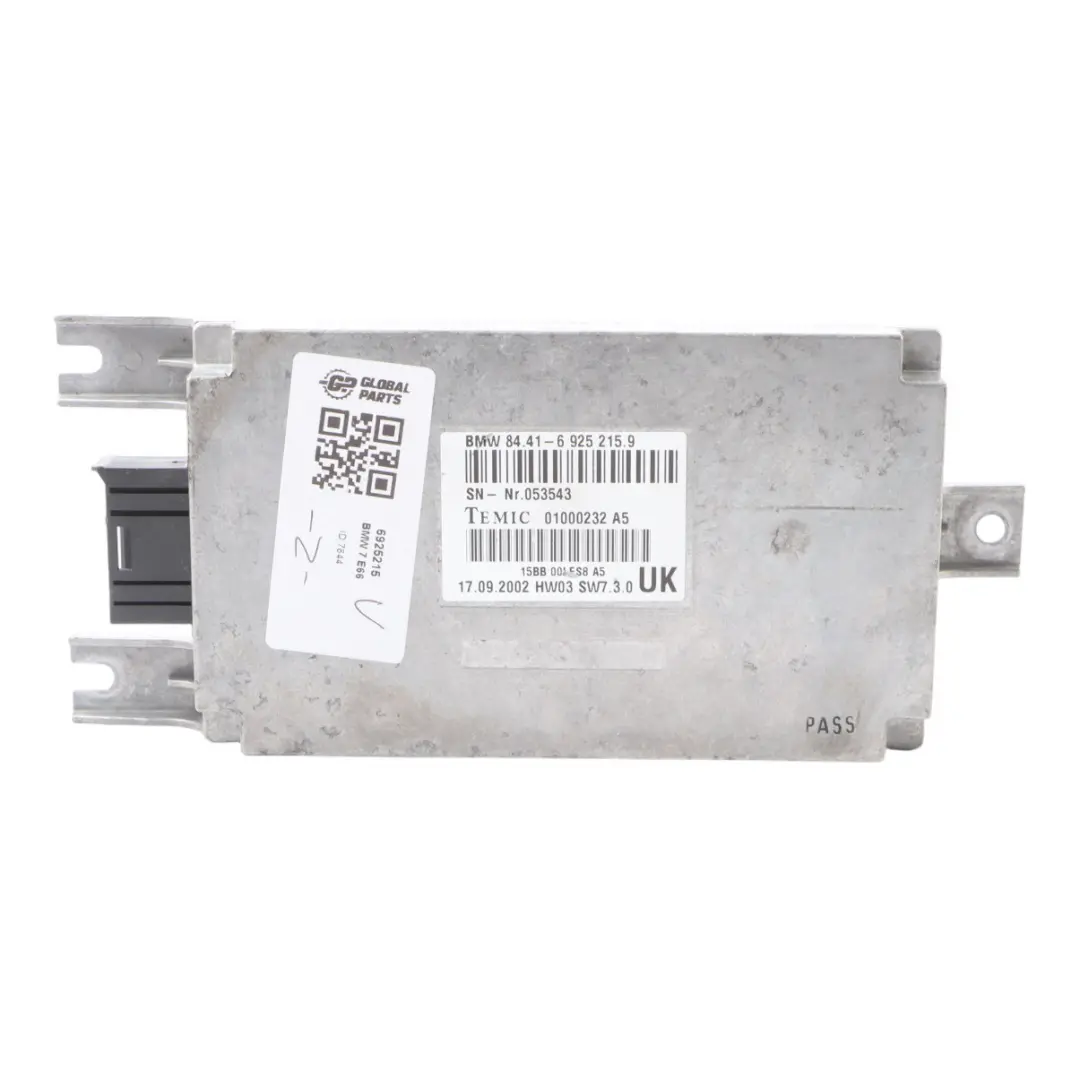 Control Unit Voice Input System Module to BMW E65 E66 E67 with Part number 6925215 BMW E65 E66 E67 Control Unit Voice Input System Module - SKU 6925215 - Part number 6925215