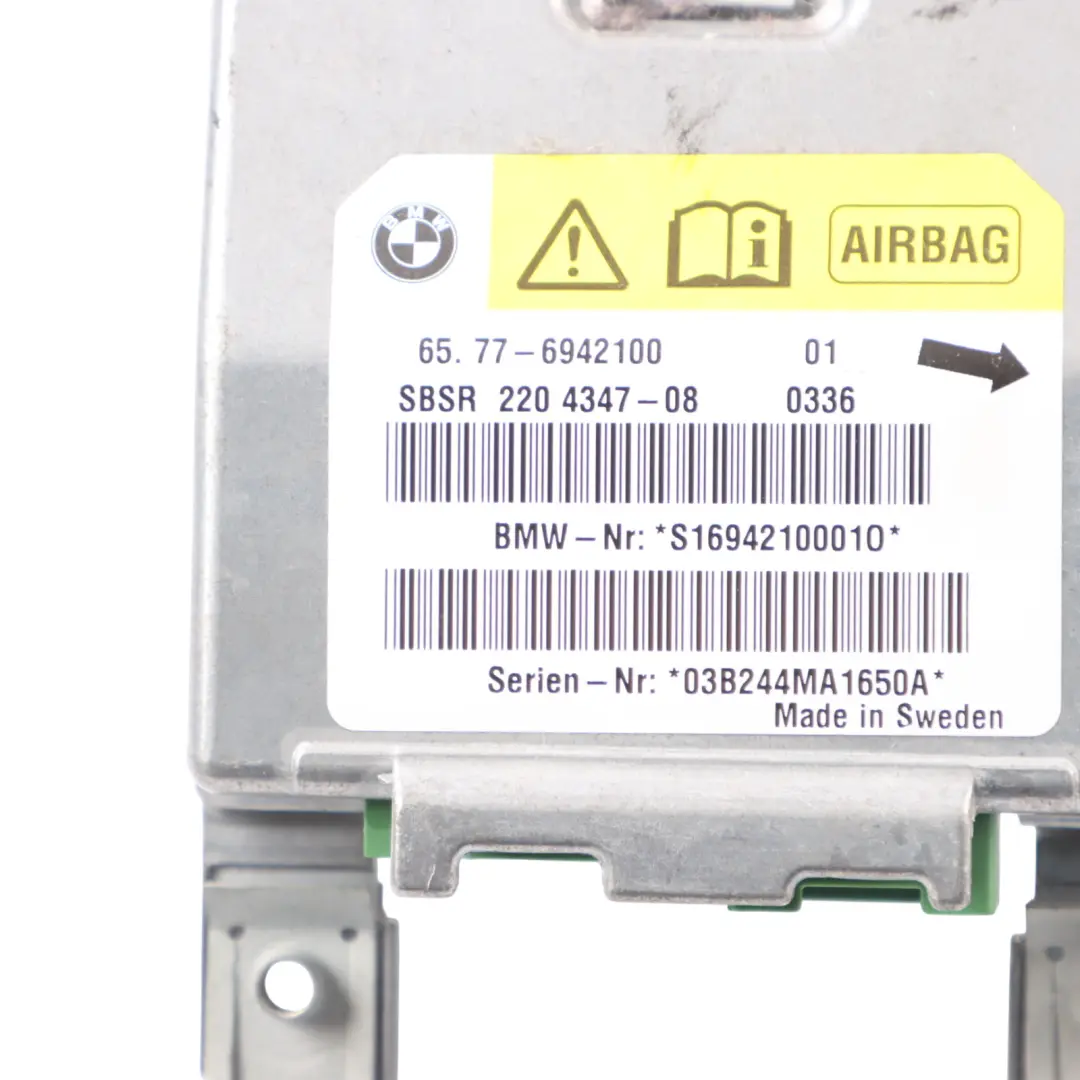 Module Control Unit Gateway Sensor B Pillar Right O/S to BMW E60 Air with Part number 6942100 BMW E60 Air Module Control Unit Gateway Sensor B Pillar Right O/S - SKU 6942100 - Part number 6942100