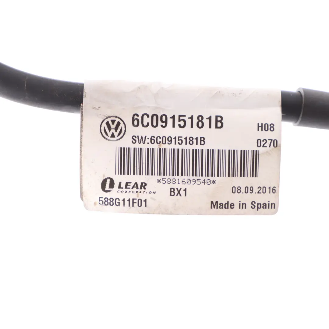 Audi A1 8X Przewód Klema Minusowa - SKU 6C0915181B - Numer Części 6C0915181B