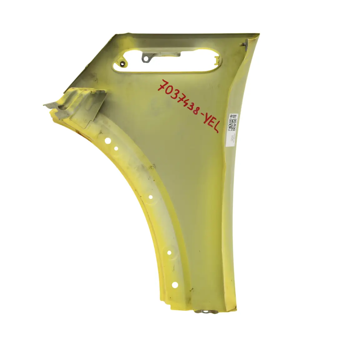 Side Wing Panel Front Right O/S Fender Liquid Yellow - 902 to Mini R50 R53 with Part number 7037438 Mini R50 R53 Side Wing Panel Front Right O/S Fender Liquid Yellow - 902 - SKU 7037438-YEL - Part number 7037438