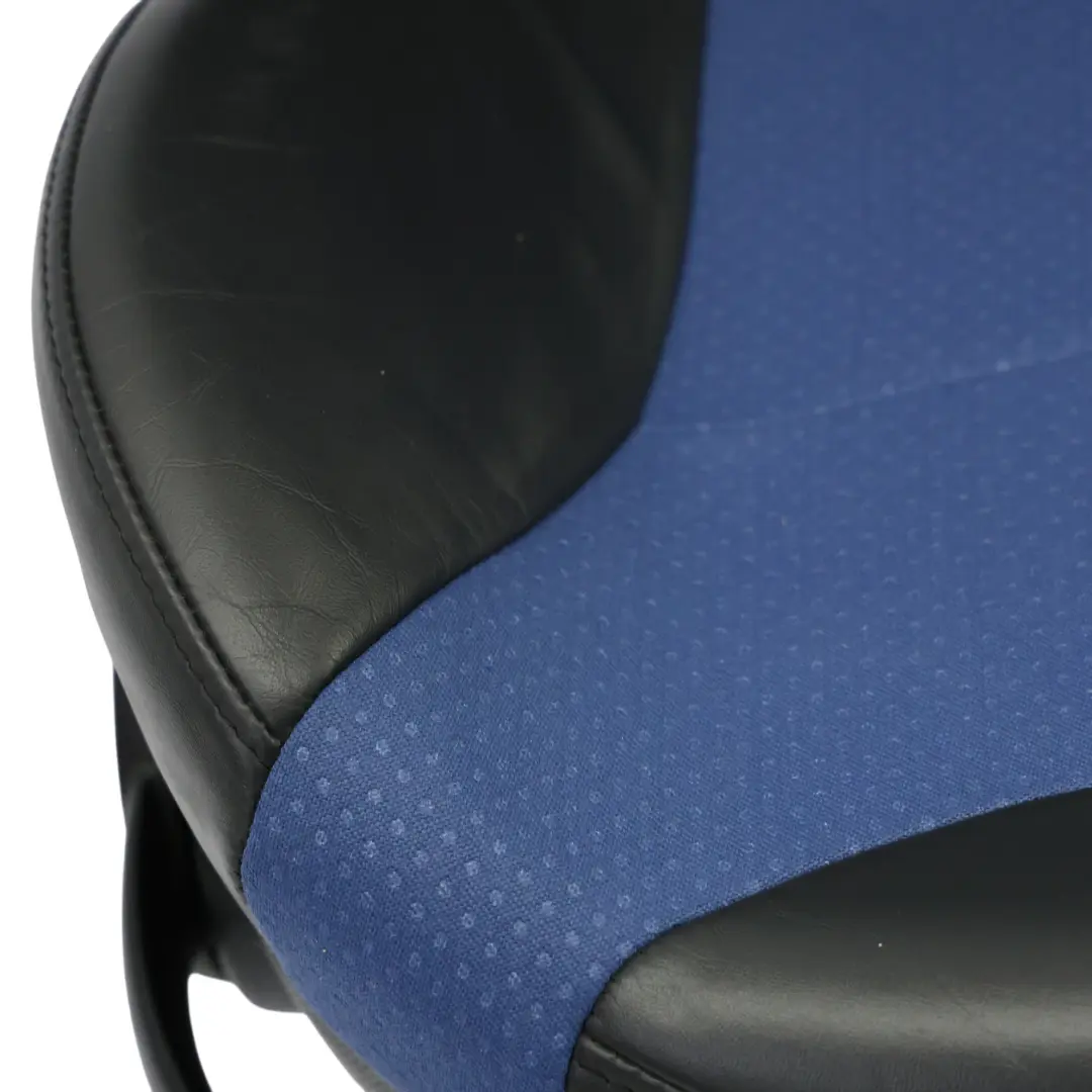 Delantero Derecho Sport Tela Cuero Asiento Satellite Azul para Mini Cooper R50 R53 con número de pieza 7073006 Mini Cooper R50 R53 Delantero Derecho Sport Tela Cuero Asiento Satellite Azul - SKU 7073006-1 - Número de pieza 7073006