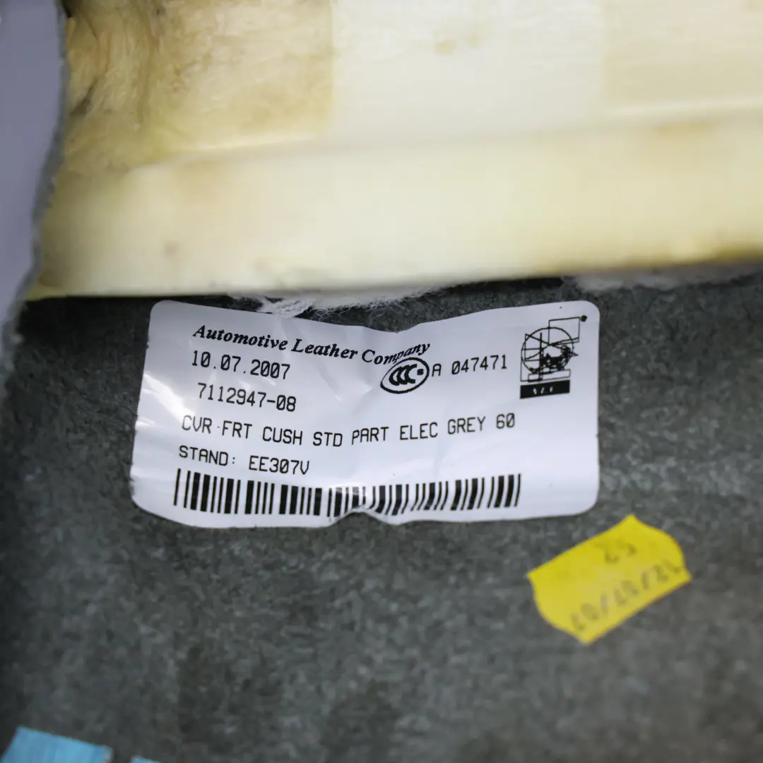 Housse De Siège Avant Gauche Droite BMW E60 E61 Panneau De Garniture Cuir Gris pour à propos du numéro de pièce 7113104 Housse De Siège Avant Gauche Droite BMW E60 E61 Panneau De Garniture Cuir Gris - SKU 7113104-2 - Numéro de pièce 7113104