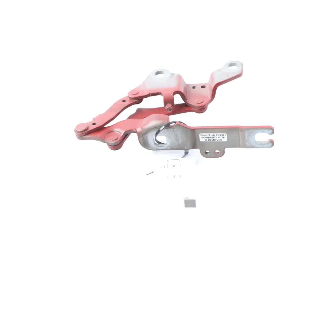 Bonnet Hinge BMW E90 E91 E92 Front Left N/S Vermilionrot Metallic - A82 to Engine with Part number 7115263 Engine Bonnet Hinge BMW E90 E91 E92 Front Left N/S Vermilionrot Metallic - A82 - SKU 7115263-VER - Part number 7115263