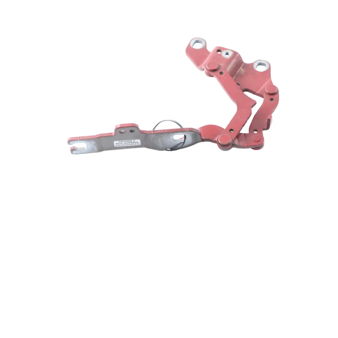 Bonnet Hinge BMW E90 E91 E92 Front Left N/S Vermilionrot Metallic - A82 to Engine with Part number 7115263 Engine Bonnet Hinge BMW E90 E91 E92 Front Left N/S Vermilionrot Metallic - A82 - SKU 7115263-VER - Part number 7115263
