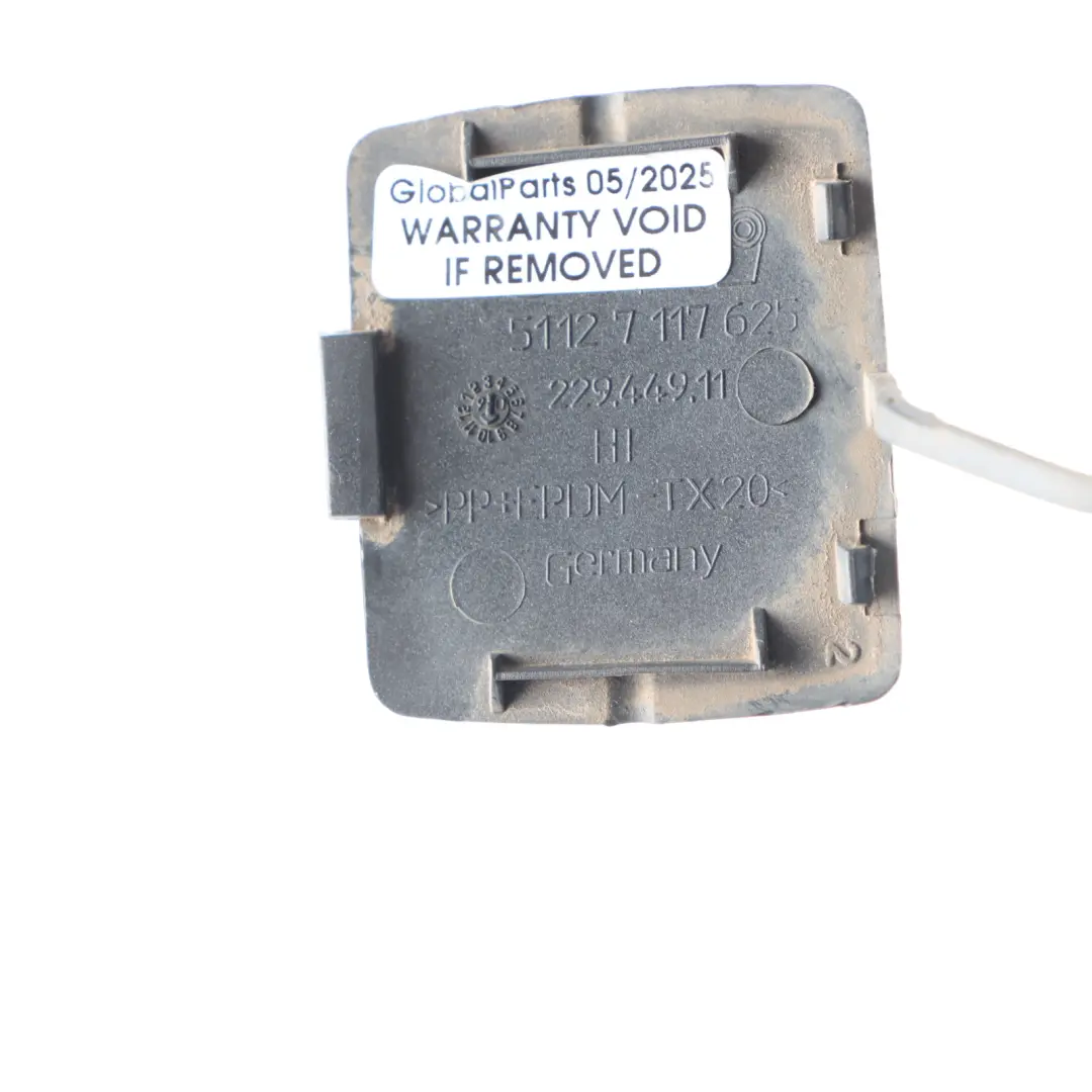 Flap Towing Eye Cap Rear Bumper Plug Nautikblau Uni - A21 to BMW E87 with Part number 7117625 BMW E87 Flap Towing Eye Cap Rear Bumper Plug Nautikblau Uni - A21 - SKU 7117625-NB - Part number 7117625