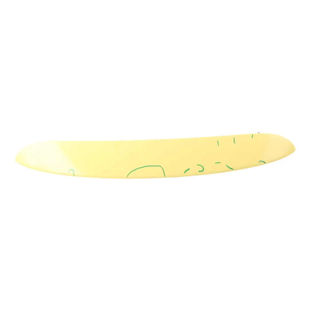 Wing Spoiler Panel Trunk Lid Trim Liquid Yellow - 902 to Mini Cooper R56 Rear with Part number 7122799 Mini Cooper R56 Rear Wing Spoiler Panel Trunk Lid Trim Liquid Yellow - 902 - SKU 7122799-YEL - Part number 7122799