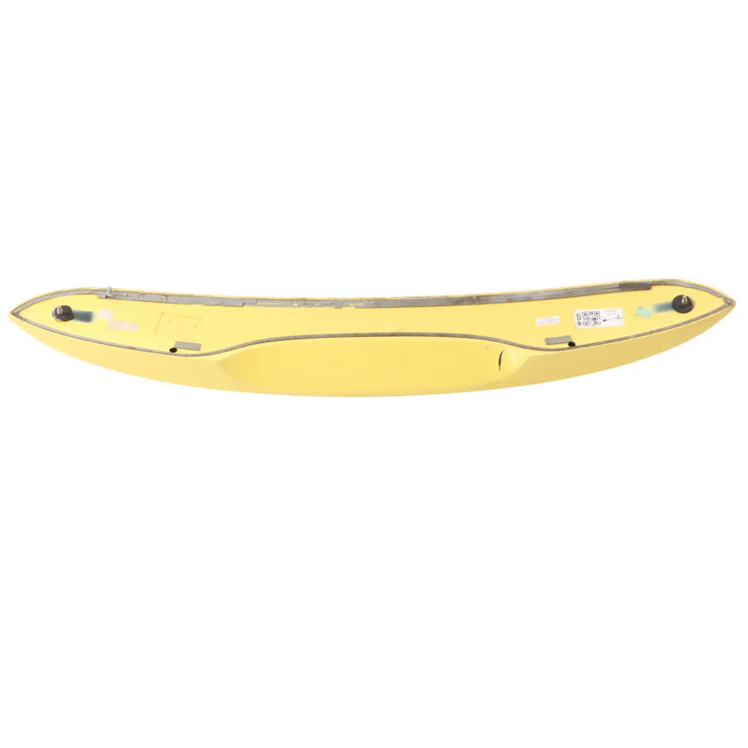 Wing Spoiler Panel Trunk Lid Trim Liquid Yellow - 902 to Mini Cooper R56 Rear with Part number 7122799 Mini Cooper R56 Rear Wing Spoiler Panel Trunk Lid Trim Liquid Yellow - 902 - SKU 7122799-YEL - Part number 7122799