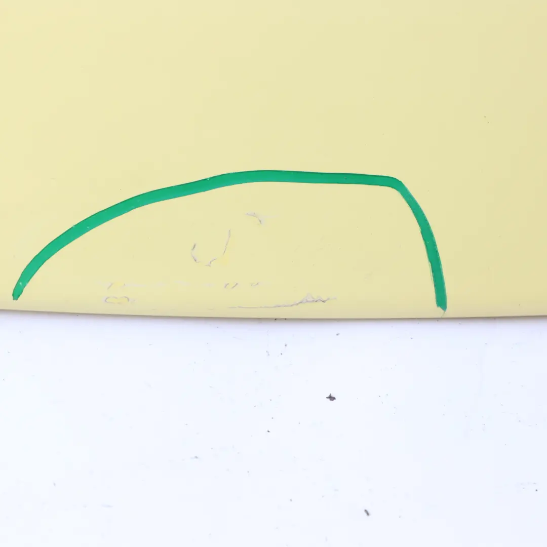 Wing Spoiler Panel Trunk Lid Trim Liquid Yellow - 902 to Mini Cooper R56 Rear with Part number 7122799 Mini Cooper R56 Rear Wing Spoiler Panel Trunk Lid Trim Liquid Yellow - 902 - SKU 7122799-YEL - Part number 7122799