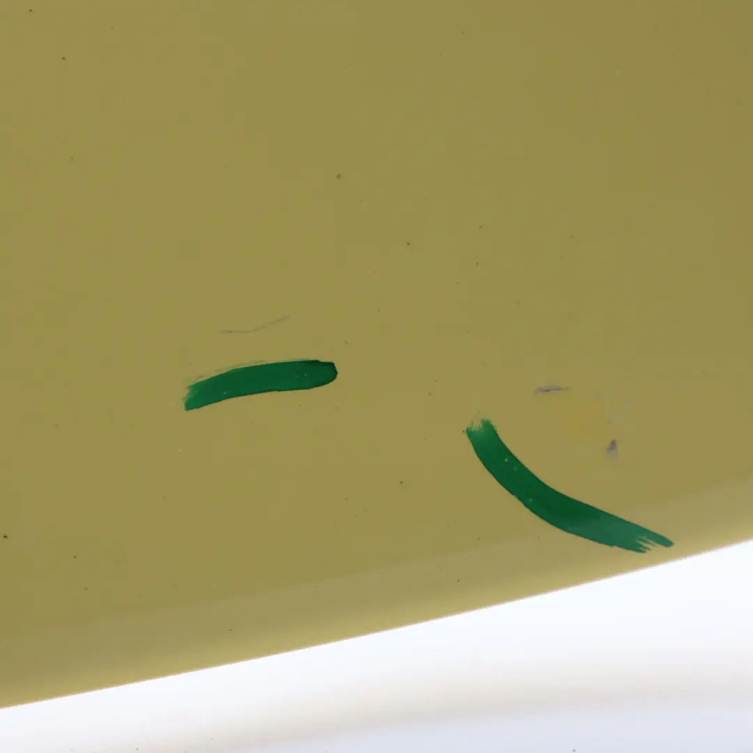 Wing Spoiler Panel Trunk Lid Trim Liquid Yellow - 902 to Mini Cooper R56 Rear with Part number 7122799 Mini Cooper R56 Rear Wing Spoiler Panel Trunk Lid Trim Liquid Yellow - 902 - SKU 7122799-YEL - Part number 7122799