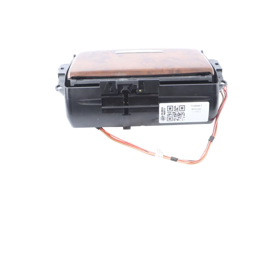 Konsola Środkowa Popielniczka Schowek Drewno do BMW E90 E91 o numerze 7129549 BMW E90 E91 Konsola Środkowa Popielniczka Schowek Drewno - SKU 7129549-7 - Numer Części 7129549