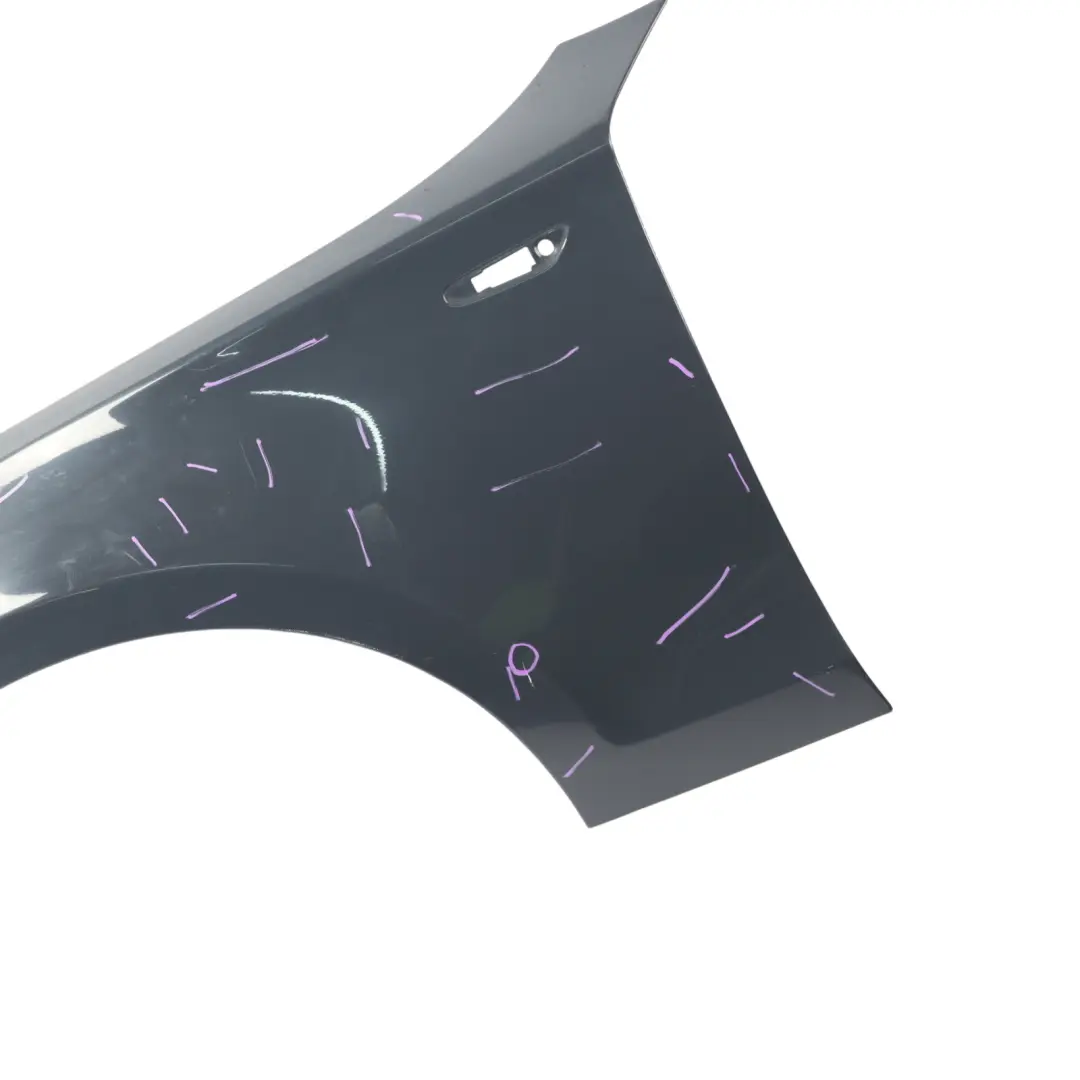  Side Wing Panel BMW E81 E87 Fender Front Left N/S Nautikblau Blue - A21 - SKU 7133227-NB - Part number 7133227