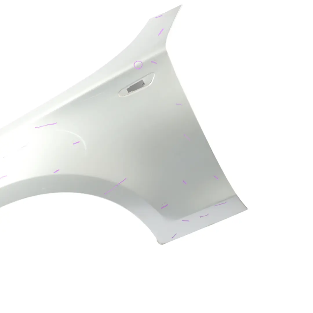 Side Panel Wing Fender Front Left N/S Titansilber Silver - 354 to BMW E81 E87 with Part number 7133227 BMW E81 E87 Side Panel Wing Fender Front Left N/S Titansilber Silver - 354 - SKU 7133227-TS1 - Part number 7133227