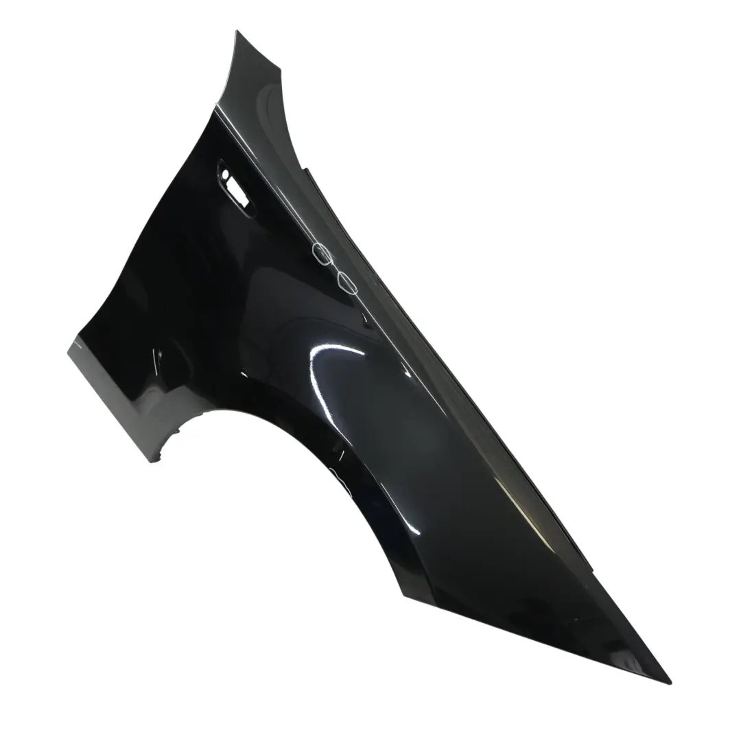 BMW E81 E87 Side Panel Fender Wing Front Right O/S Black Sapphire - 475 - SKU 7133228-BS1 - Part number 7133228