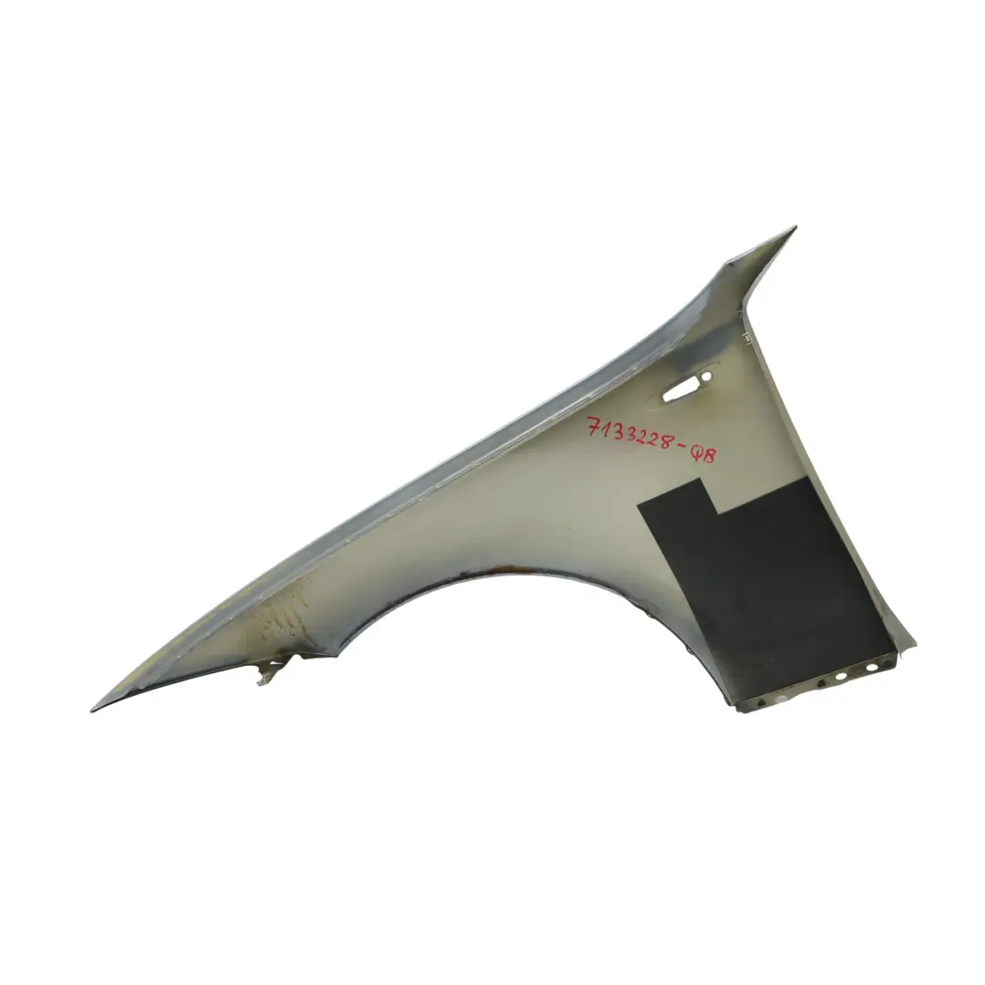 Side Panel BMW E81 E87 Fender Wing Front Right O/S Quarzblau Blue - A18 to with Part number 7133228 Side Panel BMW E81 E87 Fender Wing Front Right O/S Quarzblau Blue - A18 - SKU 7133228-QB - Part number 7133228