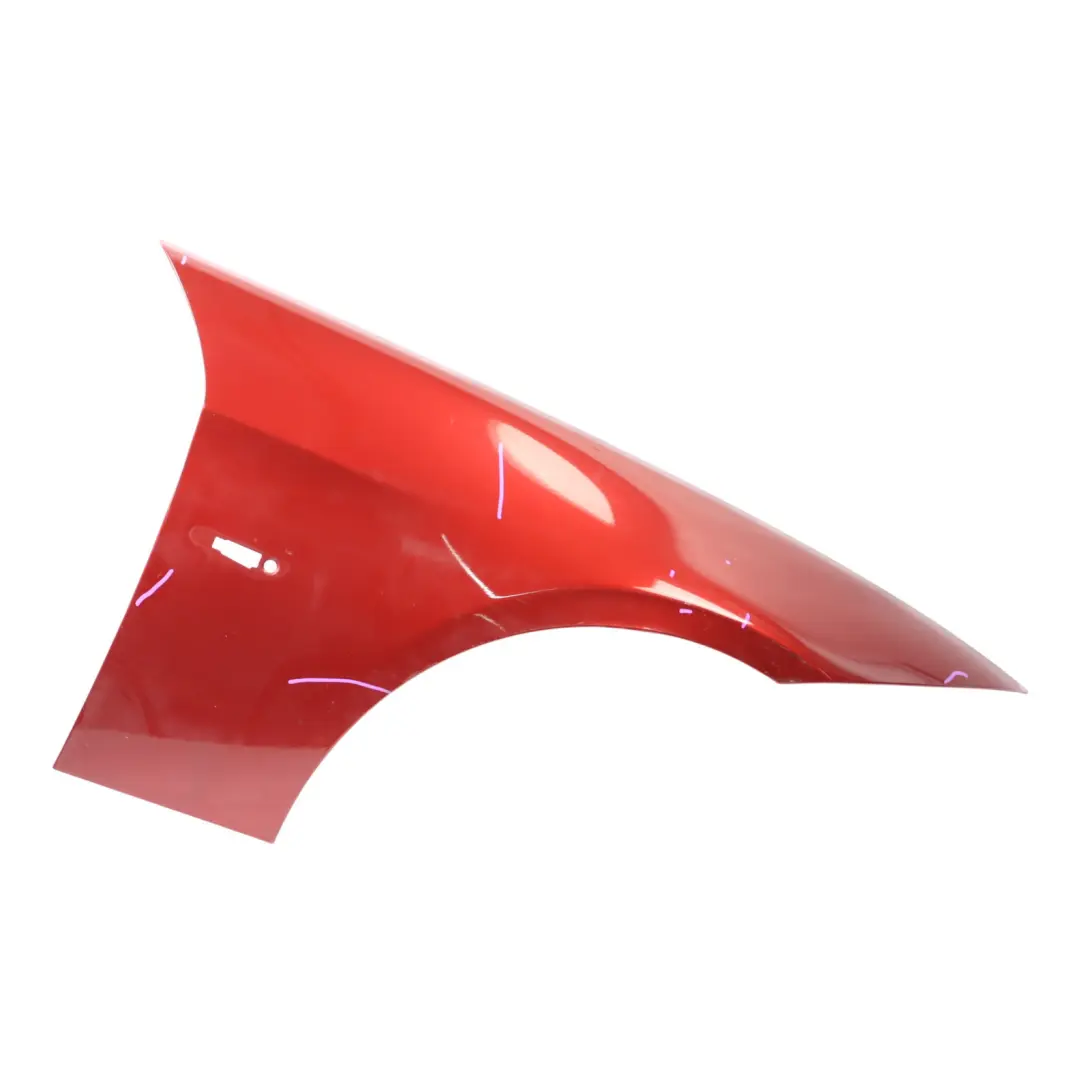 Side Panel BMW E90 E91 Fender Wing Front Right O/S Vermillion Red Metallic A82 to with Part number 7135680 Side Panel BMW E90 E91 Fender Wing Front Right O/S Vermillion Red Metallic A82 - SKU 7135680-VER - Part number 7135680