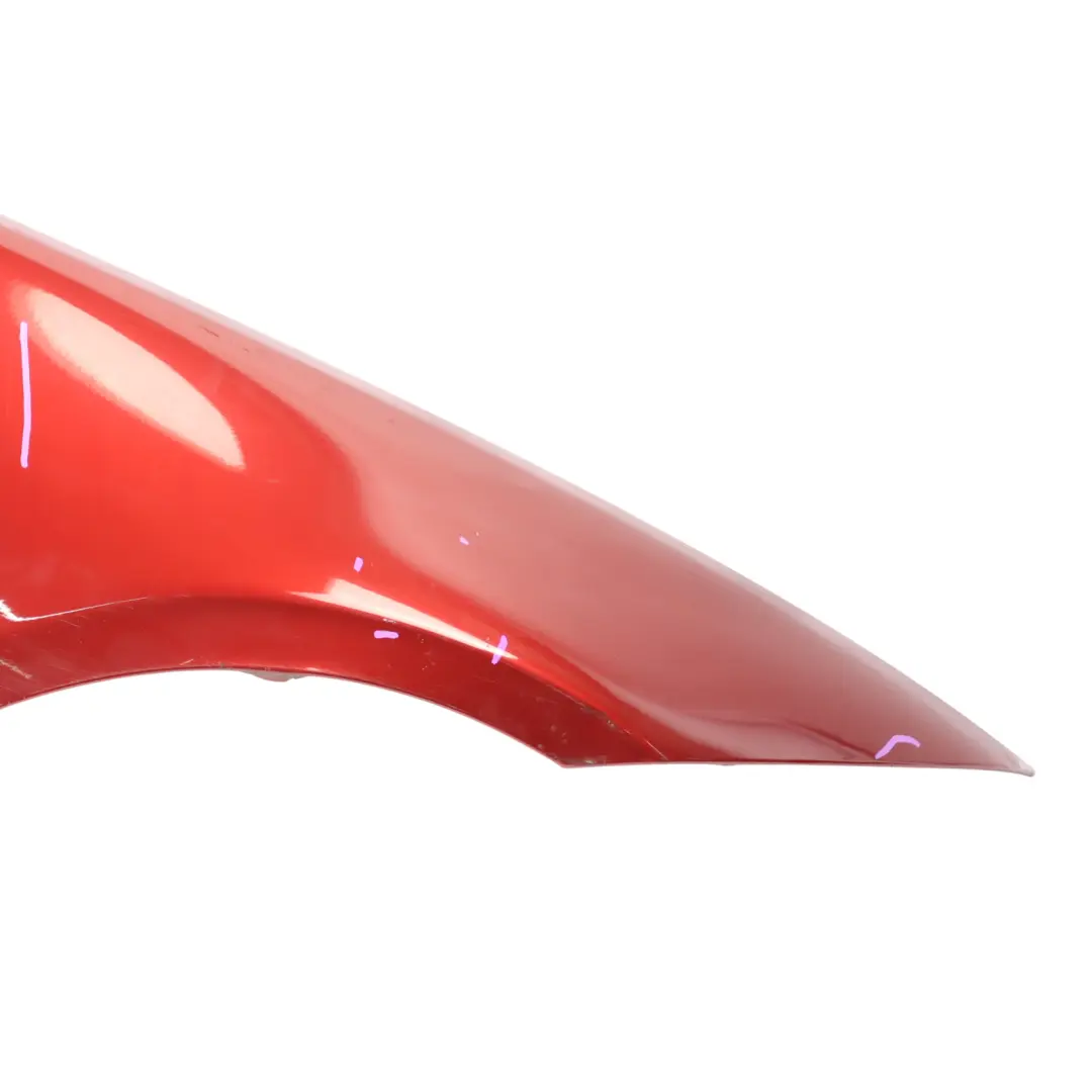 Side Panel BMW E90 E91 Fender Wing Front Right O/S Vermillion Red Metallic A82 to with Part number 7135680 Side Panel BMW E90 E91 Fender Wing Front Right O/S Vermillion Red Metallic A82 - SKU 7135680-VER - Part number 7135680