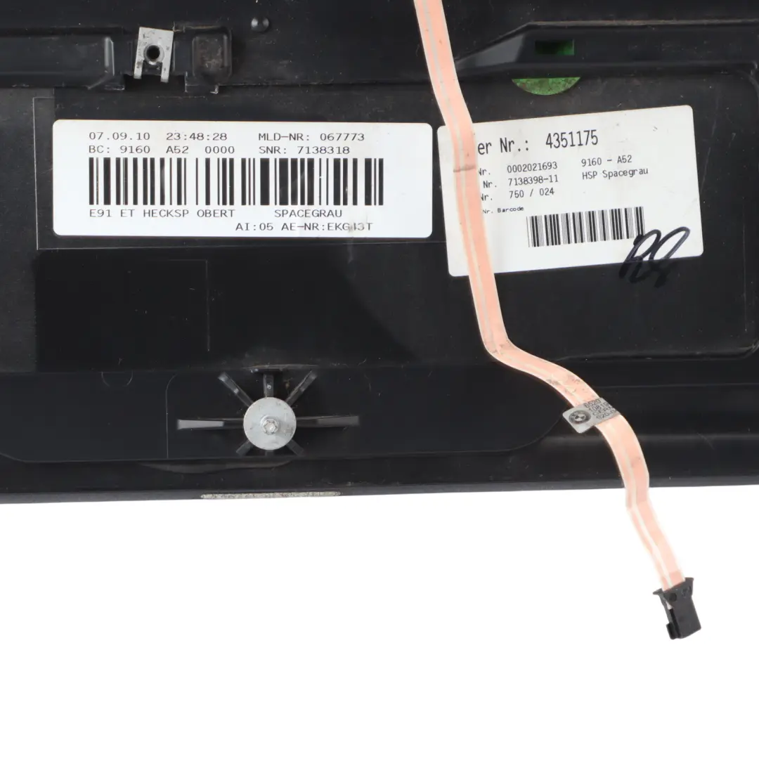 Spoiler Klapy Bagażnika Szary A52 do BMW E91 Touring o numerze 7143263 BMW E91 Touring Spoiler Klapy Bagażnika Szary A52 - SKU 7143263-SCG - Numer Części 7143263