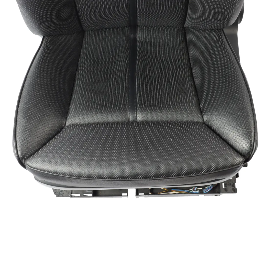 Heated Black Leather Front Left N/S Climate Comfort Seat to BMW E65 E66 with Part number 7146142 BMW E65 E66 Heated Black Leather Front Left N/S Climate Comfort Seat - SKU 7146142-1 - Part number 7146142
