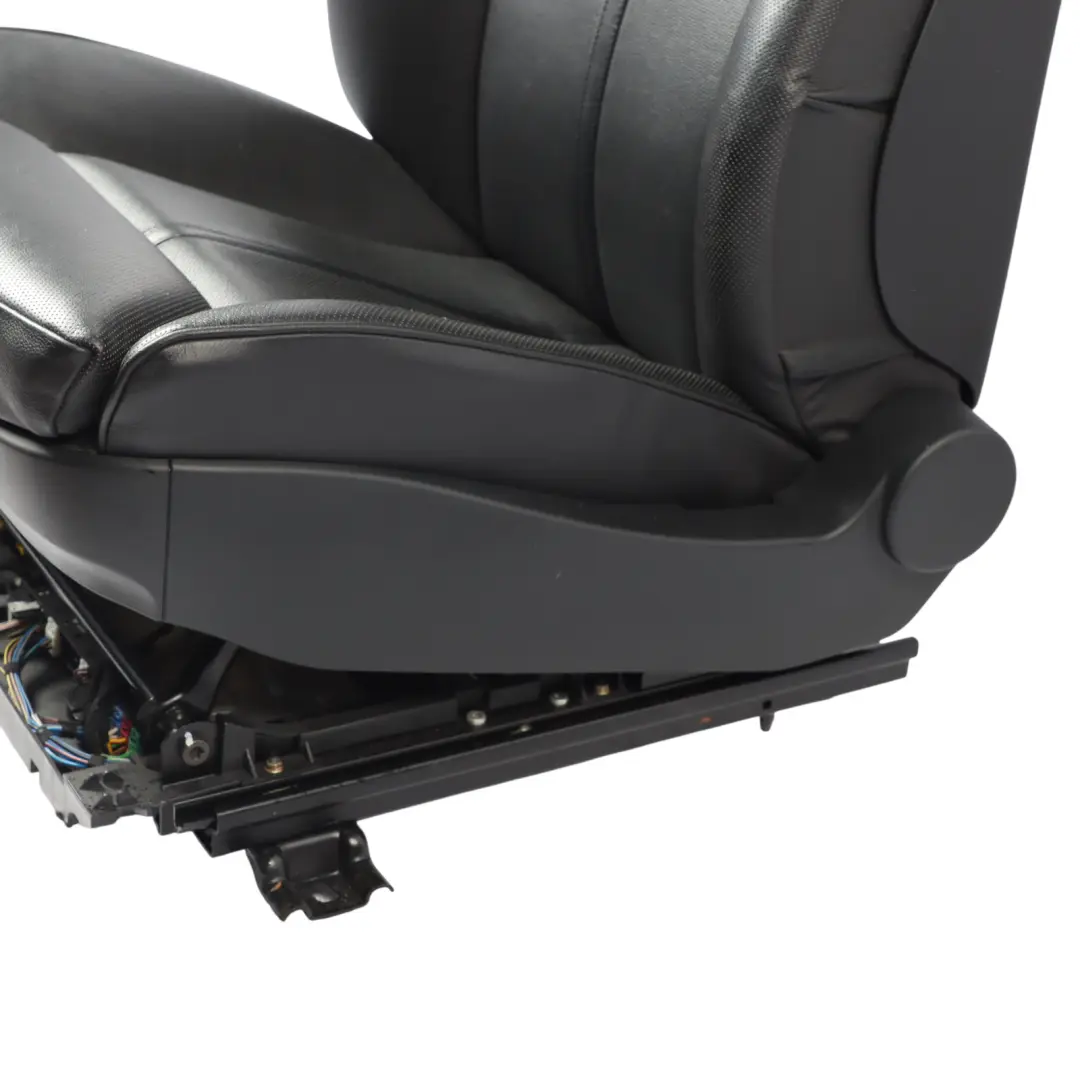 Heated Black Leather Front Left N/S Climate Comfort Seat to BMW E65 E66 with Part number 7146142 BMW E65 E66 Heated Black Leather Front Left N/S Climate Comfort Seat - SKU 7146142-1 - Part number 7146142