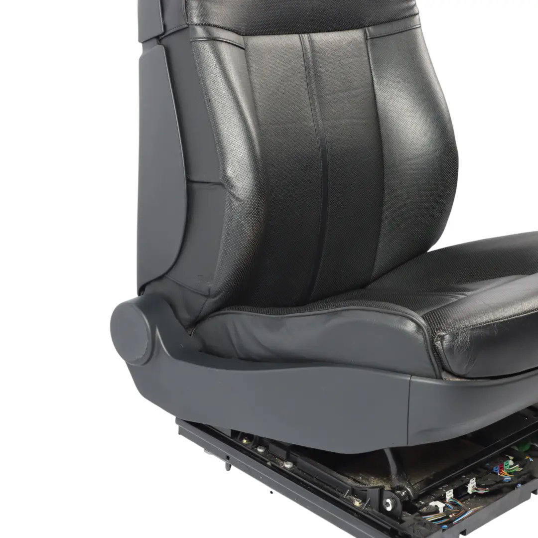 Heated Black Leather Front Right O/S Climate Comfort Seat to BMW E65 E66 with Part number 7146142 BMW E65 E66 Heated Black Leather Front Right O/S Climate Comfort Seat - SKU 7146142 - Part number 7146142