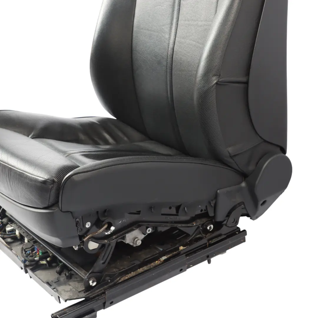 Heated Black Leather Front Right O/S Climate Comfort Seat to BMW E65 E66 with Part number 7146142 BMW E65 E66 Heated Black Leather Front Right O/S Climate Comfort Seat - SKU 7146142 - Part number 7146142