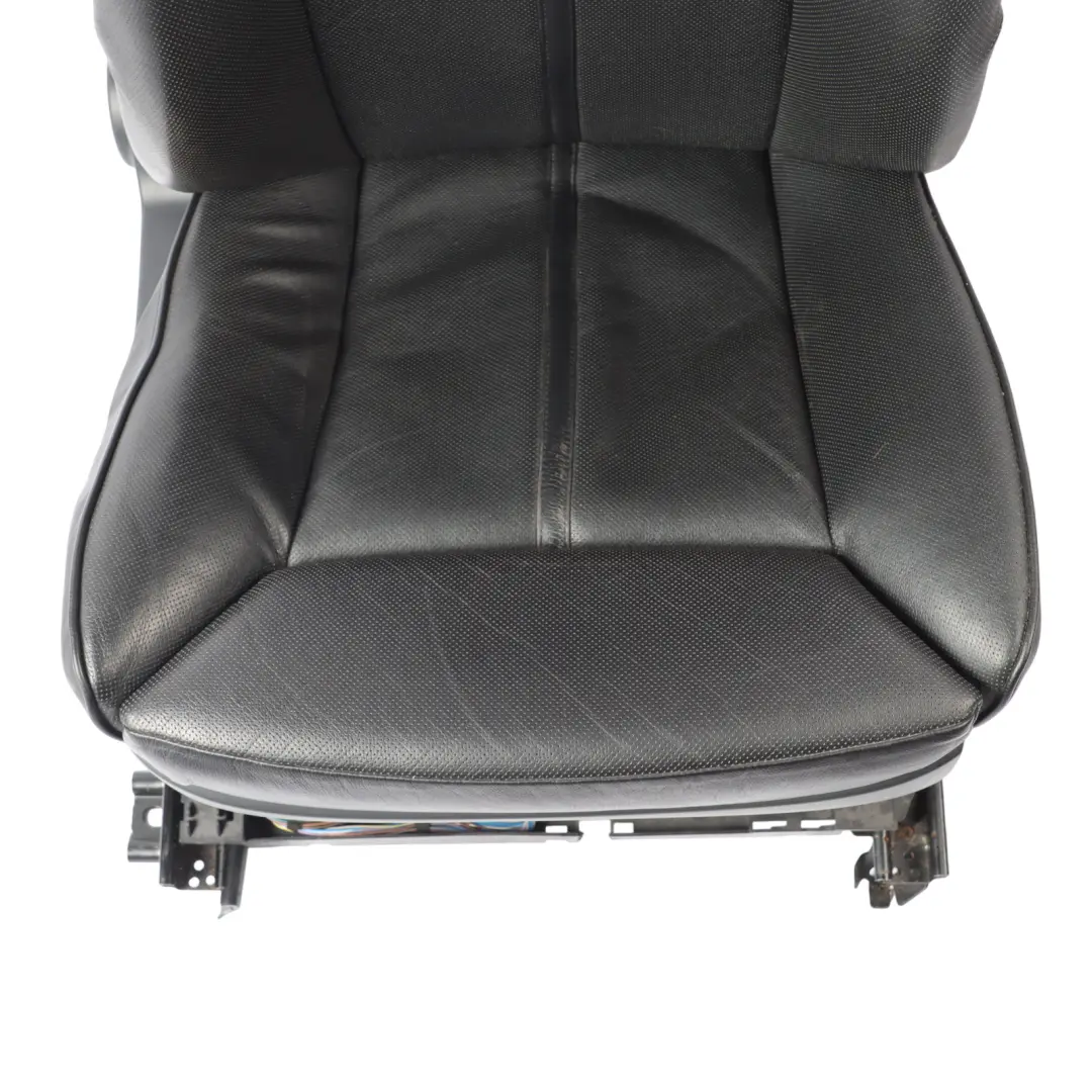 Heated Black Leather Front Right O/S Climate Comfort Seat to BMW E65 E66 with Part number 7146142 BMW E65 E66 Heated Black Leather Front Right O/S Climate Comfort Seat - SKU 7146142 - Part number 7146142