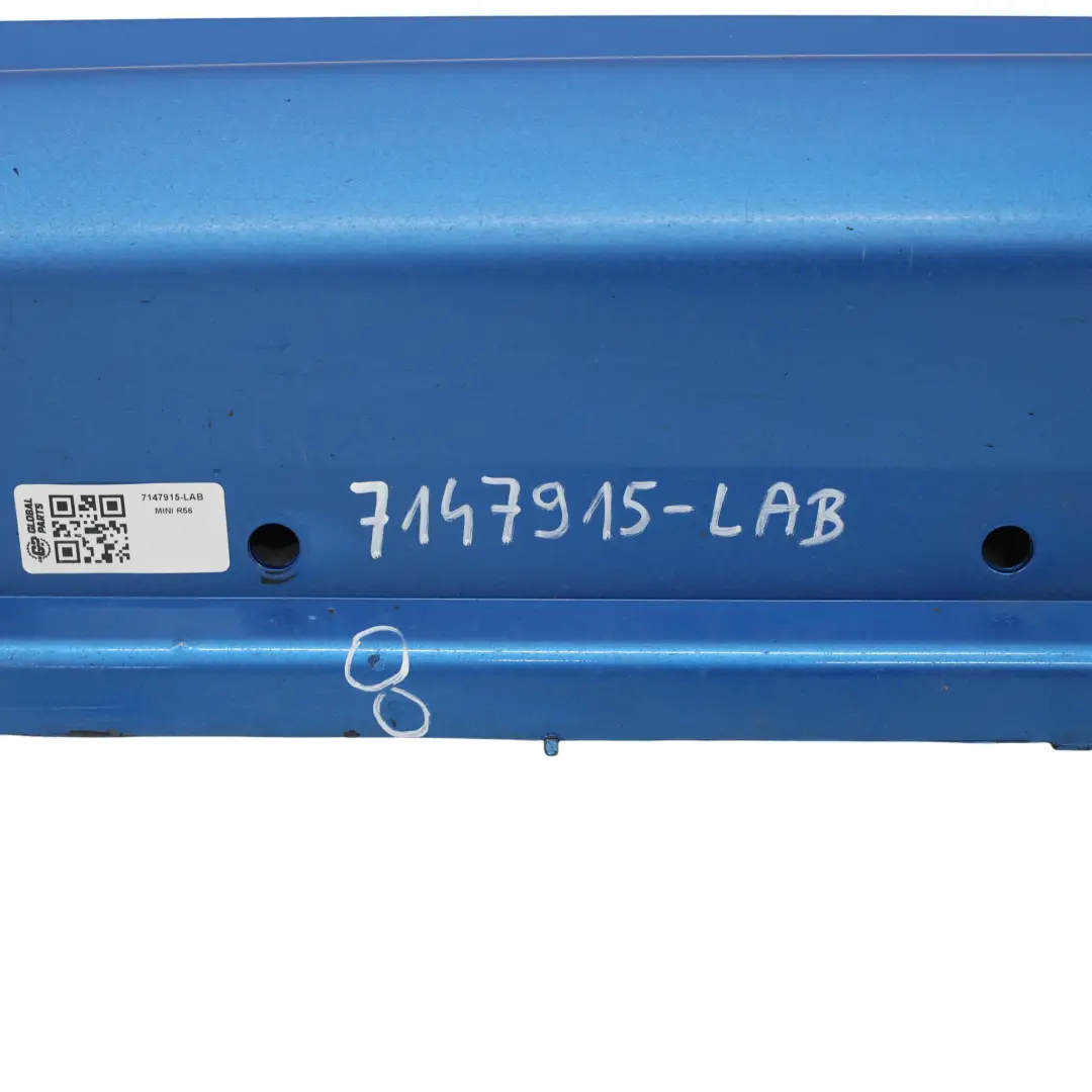 Copertura Minigonna Laterale JCW Sinistra Laser Blue Metallic - A59 per Mini R56 con numero di parte 7147915 Mini R56 Copertura Minigonna Laterale JCW Sinistra Laser Blue Metallic - A59 - SKU 7147915-LAB - Numero di parte 7147915