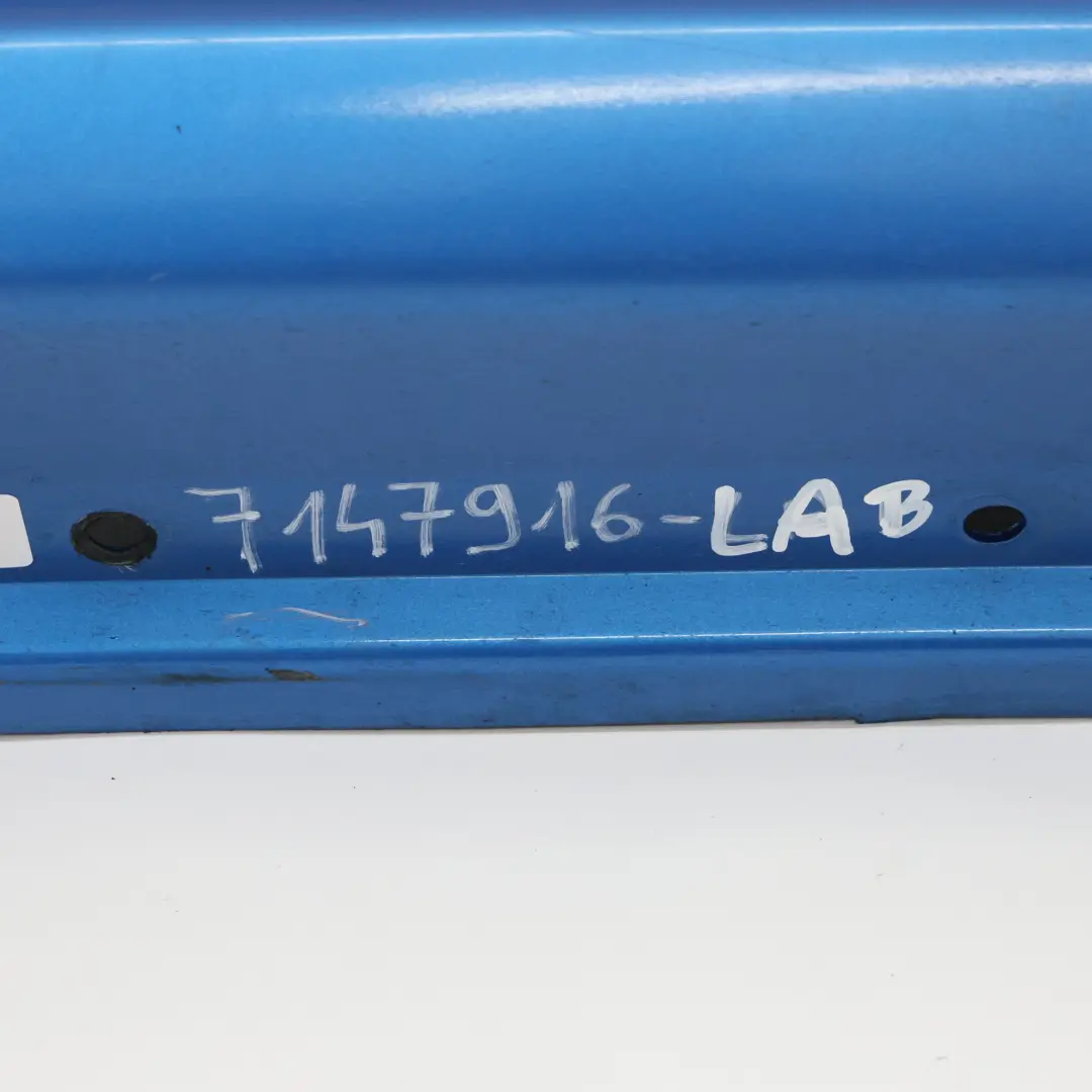 Minigonna Laterale Destra Cooper S Davanzale Porta Laser Blue - A59 per Mini R56 con numero di parte 7147916 Mini R56 Minigonna Laterale Destra Cooper S Davanzale Porta Laser Blue - A59 - SKU 7147916-LAB - Numero di parte 7147916
