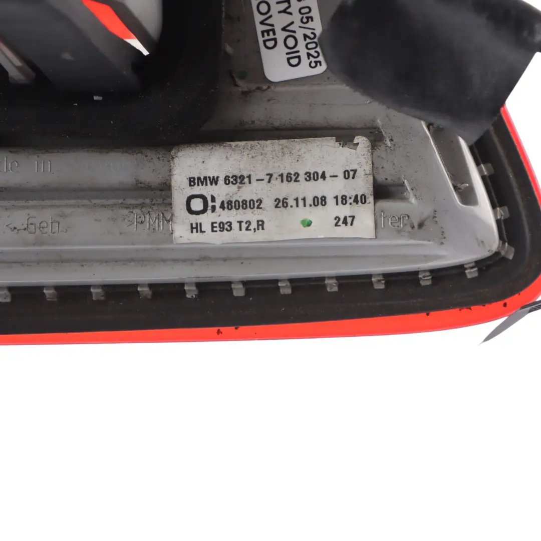 BMW E93 Cabrio Convertible Light In Trunk Lid Rear Right O/S Lamp - SKU 7162304-2 - Part number 7162304