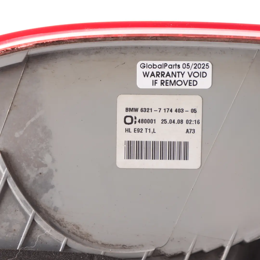 Lamp Taillight Side Panel Light Left N/S to BMW E92 Coupe Rear with Part number 7174403 BMW E92 Coupe Rear Lamp Taillight Side Panel Light Left N/S - SKU 7174403-3 - Part number 7174403