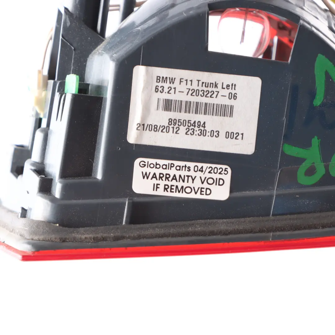 BMW F11 Touring Leuchte Im Kofferraumdeckel Heckklappe Hinten Links N/S - SKU 7203227-1 - Teilenummer 7203227