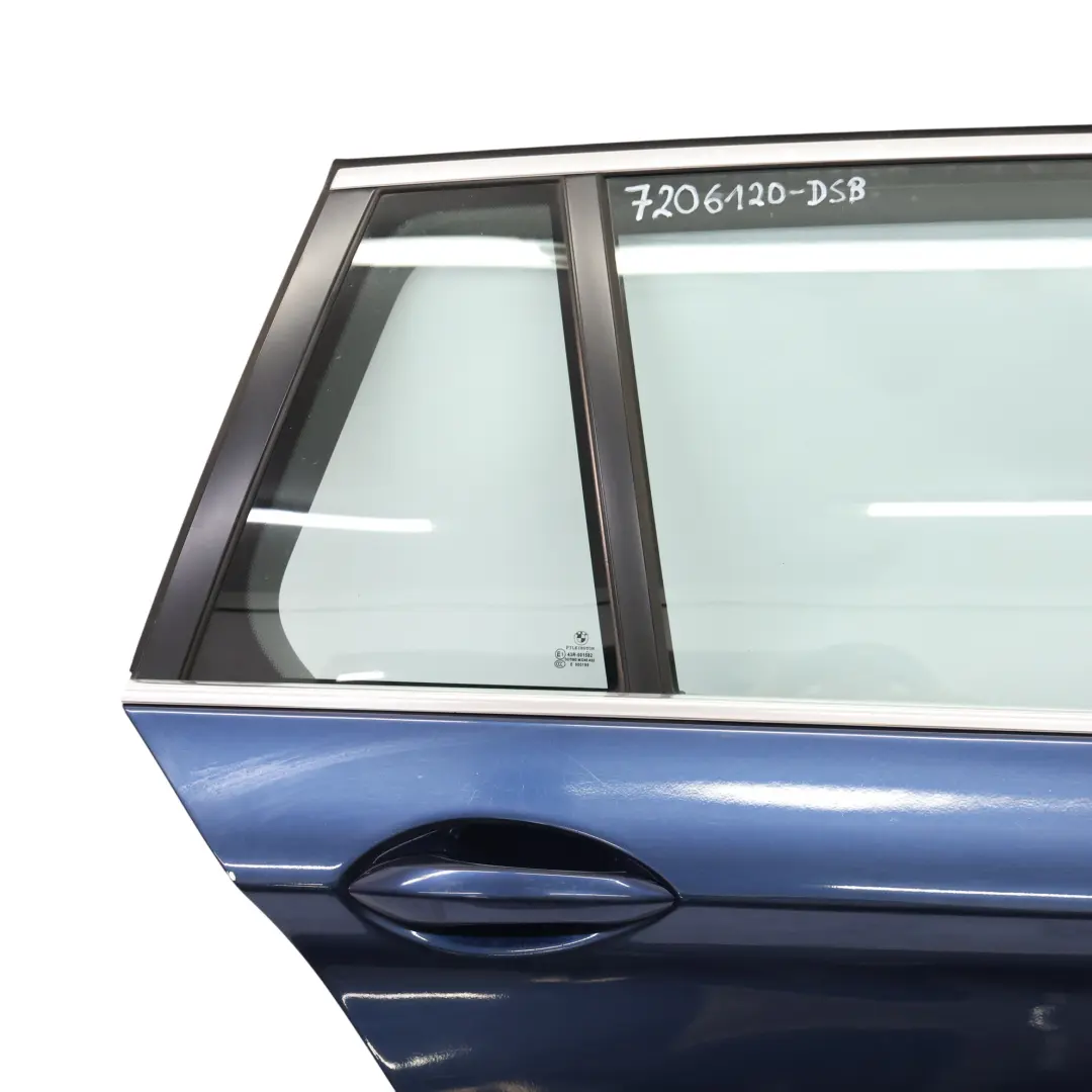 Door Rear Right O/S Tiefseeblau Deep Sea Blue Metallic - A76 to BMW F11 Touring with Part number 7206120 BMW F11 Touring Door Rear Right O/S Tiefseeblau Deep Sea Blue Metallic - A76 - SKU 7206120-DSB - Part number 7206120