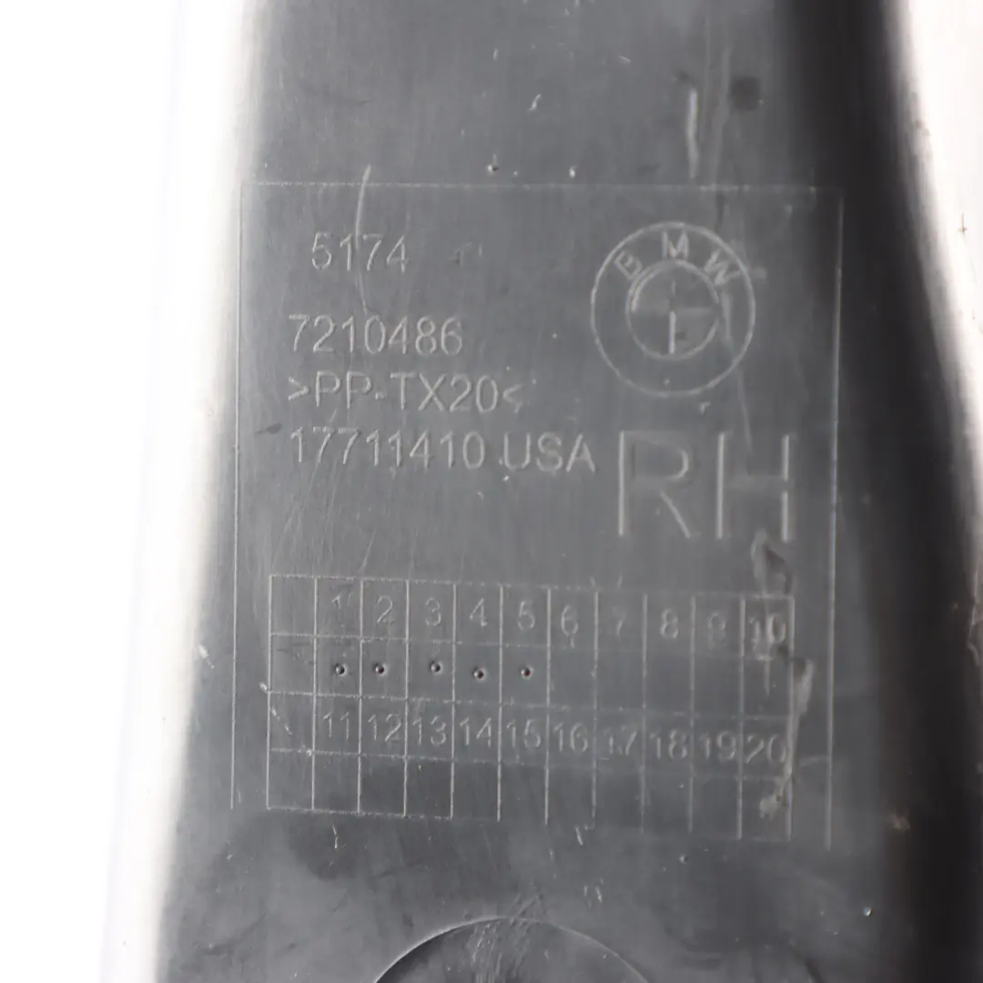 Brake Cooling Air Vent Duct Front Right O/S Air Line to BMW X3 F25 with Part number 7210486 BMW X3 F25 Brake Cooling Air Vent Duct Front Right O/S Air Line - SKU 7210486 - Part number 7210486