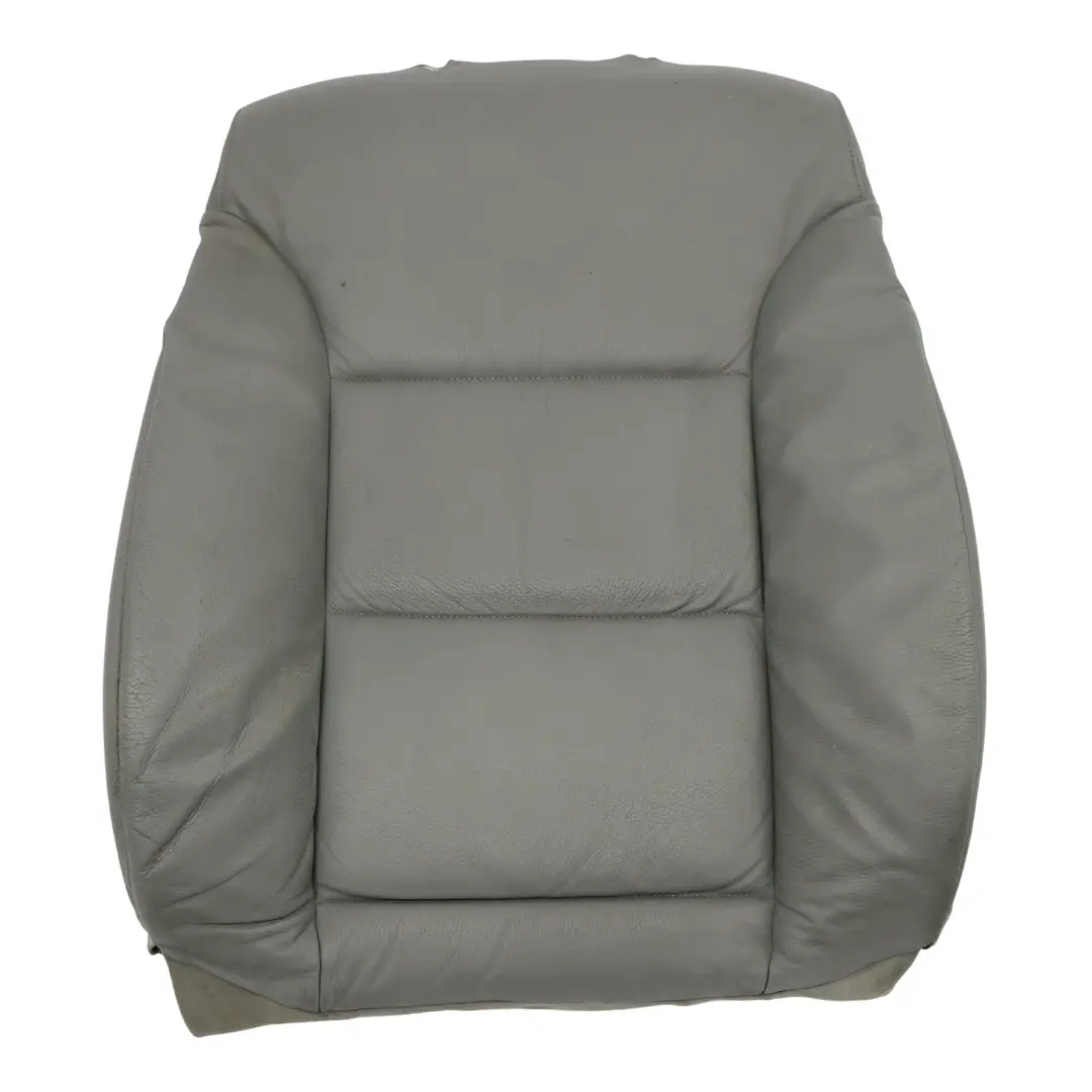 Seat Backrest BMW E60 E61 Front Left Right N/O/S Leather Cover Panel Grey - SKU 7249322-3 - Part number 7249322