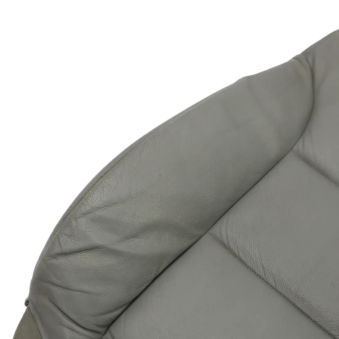 Seat Backrest BMW E60 E61 Front Left Right N/O/S Leather Cover Panel Grey - SKU 7249322-3 - Part number 7249322