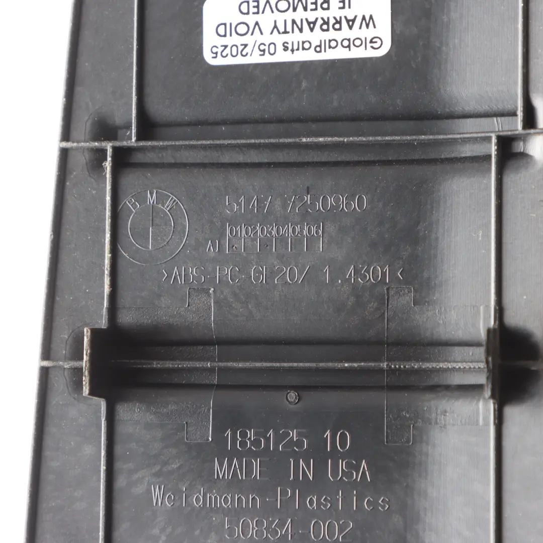 Loading Edge Trunk Sill Steel Insert Left Panel Cover SET to BMW X3 F25 with Part number 7250959 BMW X3 F25 Loading Edge Trunk Sill Steel Insert Left Panel Cover SET - SKU 7250959-1 - Part number 7250959