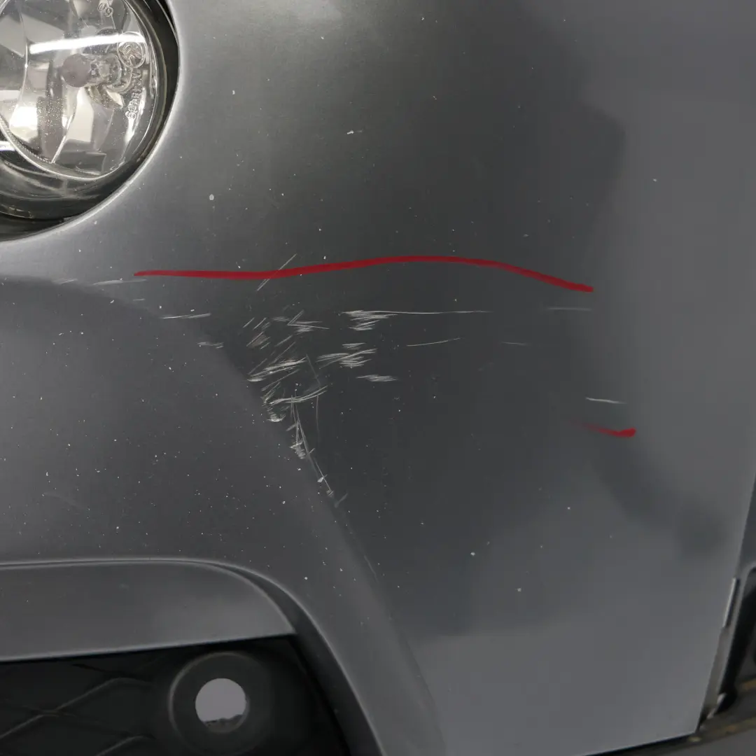 Front Bumper Trim Panel Covering Spacegrau Grey Metallic - A52 to BMW X3 F25 with Part number 7261188 BMW X3 F25 Front Bumper Trim Panel Covering Spacegrau Grey Metallic - A52 - SKU 7261188-SCG - Part number 7261188