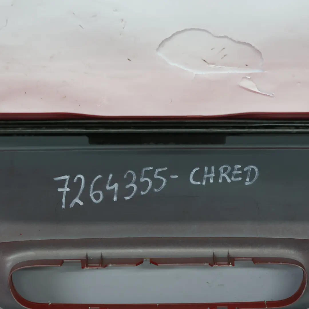 Stossfänger Hinten Chili Red Rot - 851 für Mini R56 R57 LCI R58 R59 mit Teilenummer 7264355 Mini R56 R57 LCI R58 R59 Stossfänger Hinten Chili Red Rot - 851 - SKU 7264355-CHRED - Teilenummer 7264355