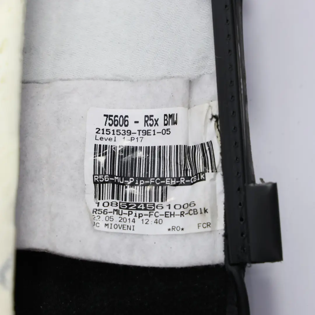 Mini Cooper One R56 Vorder Sitz Basis Abdeckung Kissen Beheizt Leder Schwarz - SKU 7270323 - Teilenummer 7270323