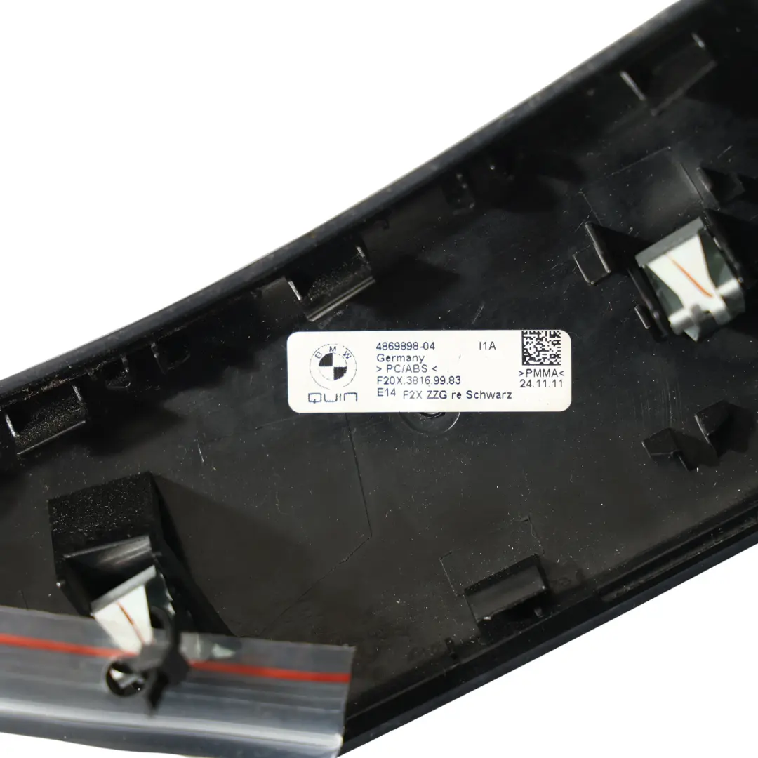BMW F20 F21 Wnętrze Ozdobna Listwa Klamka Prawa Akrylowa Czarna - SKU 7283816 - Numer Części 7283816